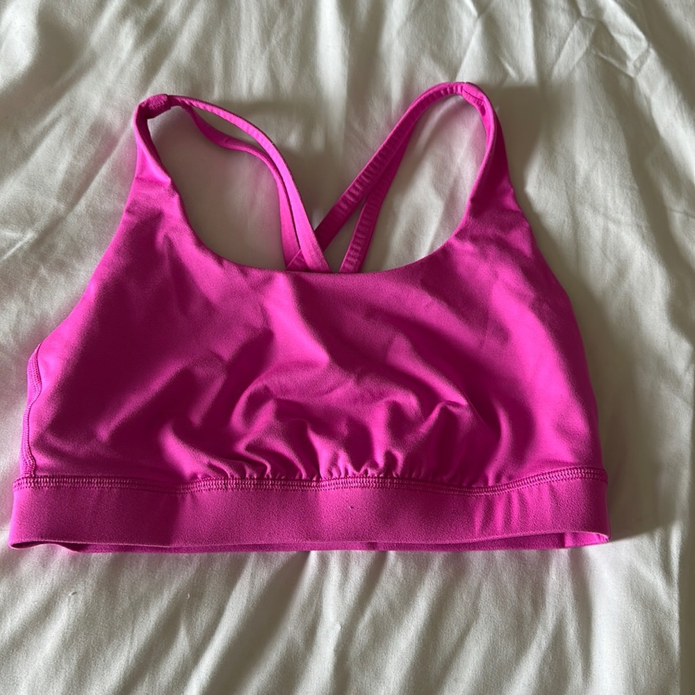 Sonic Pink Lululemon Energy Sports Bra